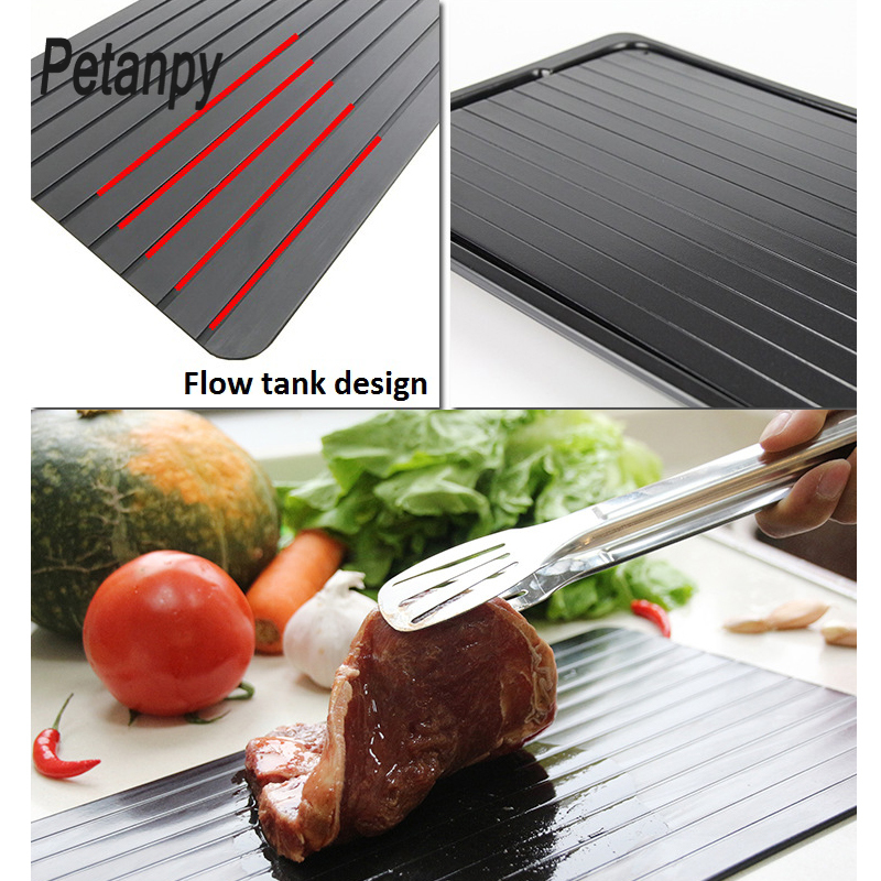 Fast Defrosting Tray Magic Metal Plate Defrosting Tray Safe Fast