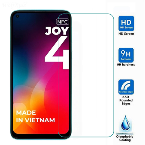 For Vsmart Joy 4 NFC Tempered Glass For V Smart Joy 4 9H Premium Screen Protector Toughened Glass Film Joy4 Guard Shield Cover ► Photo 1/6