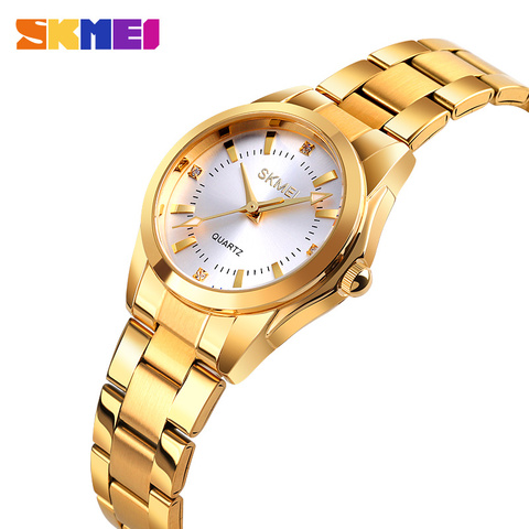 SKMEI Fashion Simple Quartz Women Watch Japan Movement Luxury Quartz Watches For Women Thin Lady Hour Ladies reloj mujer 1620 ► Photo 1/6