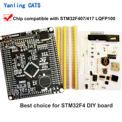 STM32F4 Empty Development Board Kit DIY Welding Arm Cortex M4 for MCU STM32F407VET6 STM32F417VEVGT6 LQFP100 Pin 1PCS YL-136 ► Photo 1/6