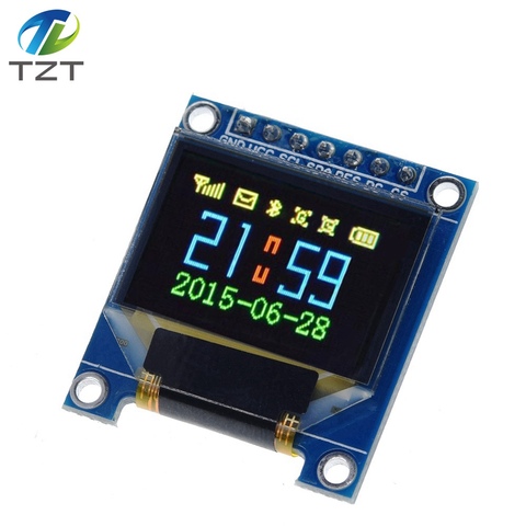TZT 0.95 inch full color OLED Display module with 96x64 Resolution,SPI,Parallel Interface,SSD1331 Controller 7PIN new ► Photo 1/6