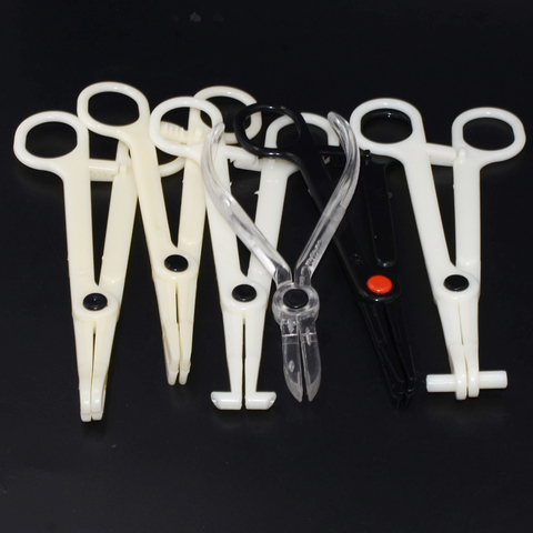 1PC Acrylic Body Piercing Sterilized by EO Gas Forceps Clamp Plier Ear Lip Navel Nose Round Open Closing Septum Profession Tool ► Photo 1/6