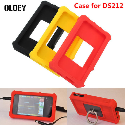 DS212 Soft Silicone Case for Mini DSO Digital Oscilloscope Protective Storage Cover Ring Stand Holder Shell Bag Red Black Yellow ► Photo 1/6