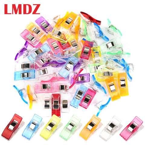 LMDZ 20/50 Pcs Sewing Clips Multicolor Plastic Clips Fabric Clamps Patchwork Craft Clips Clothing Clips Holder Quilting Clip ► Photo 1/6