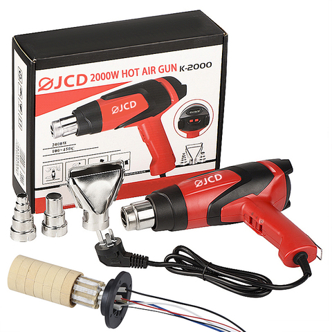 JCD 2000W HOT AIR GUN 220V/110V Adjustable temperature industrial Heat gun for Home DIY soldering Rework LCD display hair dryer ► Photo 1/6