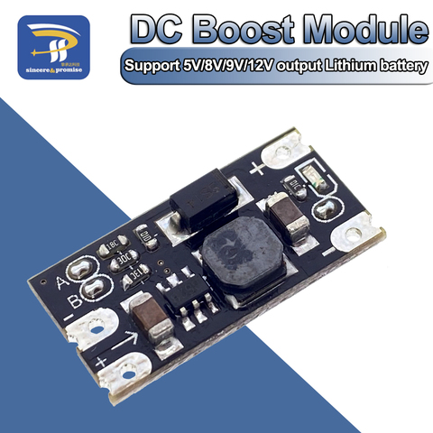 1.5A Multi-function Mini Boost Module Step Up Board 5V 8V 9V 12V LED Indicator Diy Voltage Module 3.7V lithium battery boost ► Photo 1/6