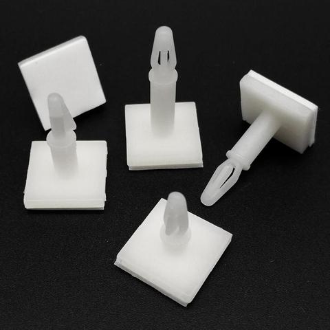 25pc Nylon Plastic Standoff Spacer Stick with Adhesive Glue Insert Lock Clip on Snap in Fixed Support PCB Circuit Board 3mm Hole ► Photo 1/6