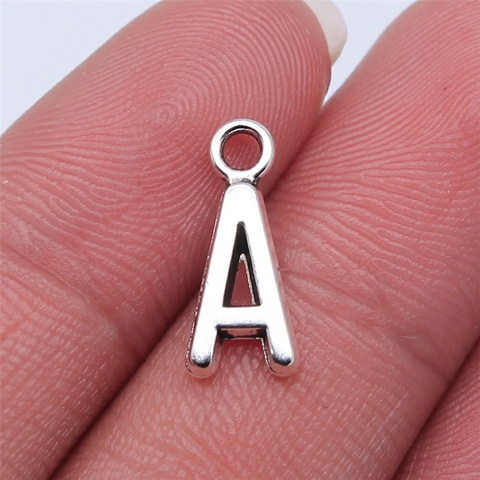 WYSIWYG 26pcs 16mm Alphabet A-Z Letters Charms Antique Silver Color Pendants Making DIY Handmade Tibetan Finding Jewelry ► Photo 1/6