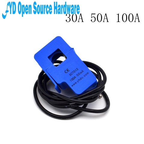 1pcs SCT-013-000 YHDC 30A 50A 100A retractable current transformer SCT013000 ► Photo 1/6