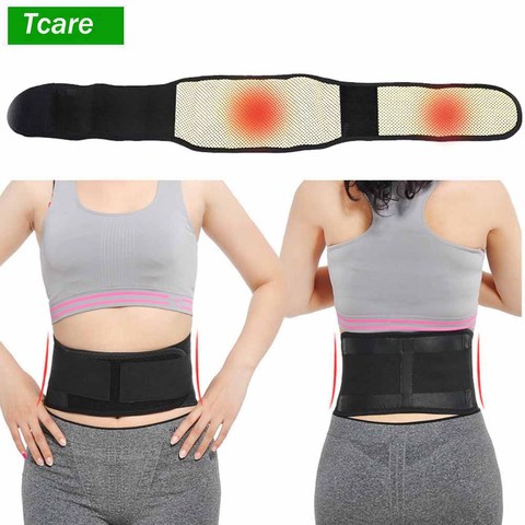 Tcare Adjustable Waist Tourmaline Self heating Magnetic Therapy Back Waist Support Belt Lumbar Brace Massage Band Health Care ► Photo 1/6