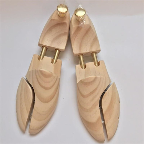 ZGZJYWM Men's and Women's Shoe Trees Twin Tube Adjustable New Zealand Pine Wood Shoe Tree ► Photo 1/5