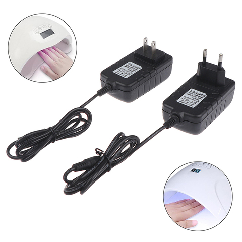 1Pc 24V 2A EU/US Power Supply Adapter For UV LED Lamp Nail Dryer Nail Art Tools ► Photo 1/6