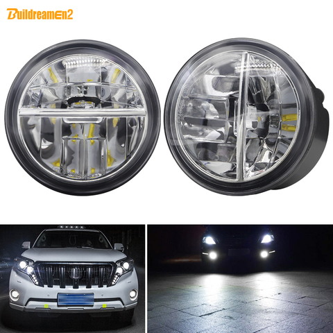 LED Fog Light For Nissan X-Trail Juke Cube Patrol Cube Tiida NV200 Vampira Car Front Bumper Fog Lamp Daytime Running Light 12V ► Photo 1/6