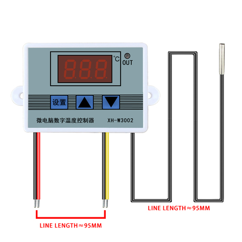 W3001 Digital Control Temperature Microcomputer Thermostat Switch Thermometer New Thermoregulator  12/24/220V ► Photo 1/6