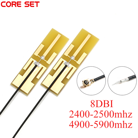 2 Pcs 2.4G/5.8G Dual Band Antenna 8DBI High Gain Internal PCB Aerial for WiFi Router WiFi Antenna ► Photo 1/5