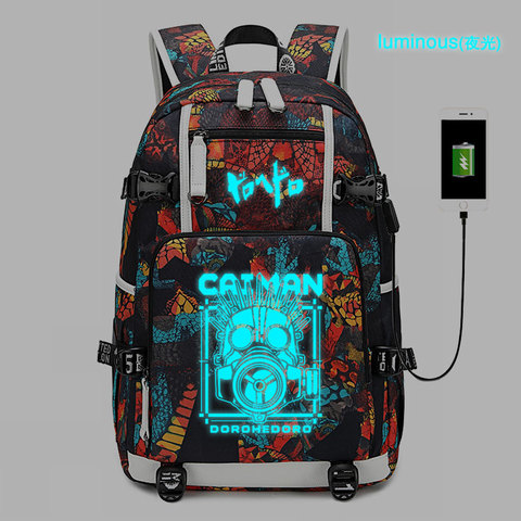 New anime Dorohedoro schoolbag laptop bag Men Travel bags USB Oxford Backpack ► Photo 1/6