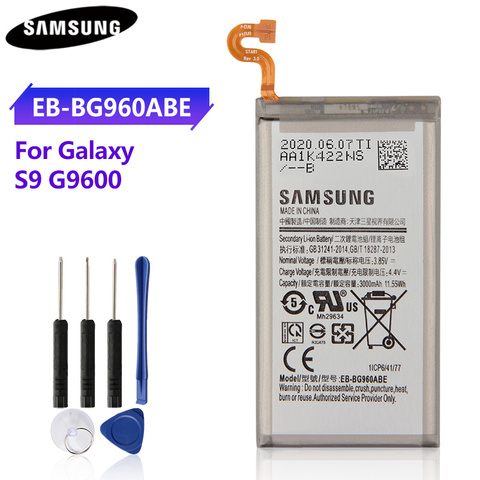 Original Phone Battery EB-BG960ABE For Samsung GALAXY S9 G9600 SM-G960 SM G960F EB-BG960ABE 3000mAh Replacement Battery ► Photo 1/6