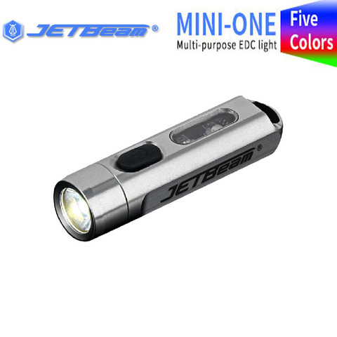 Jetbeam MINI ONE Flashlight Five Colors  Multi-purpose EDC Light Type-C USB Portable Ultraviolet Key-chain Torch MINI flashlight ► Photo 1/6
