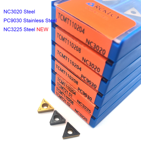 10PCS TCMT110204 NC3020 PC9030 TCMT110208 high quality carbide insert Internal turning tools insert CNC latter tool ► Photo 1/6