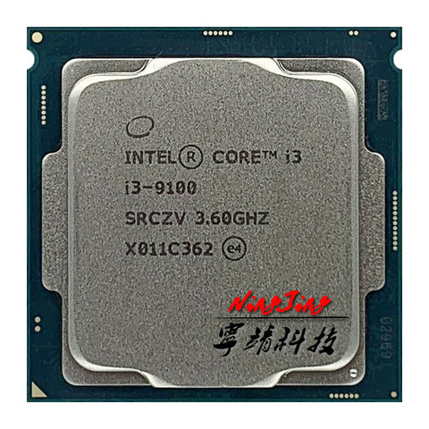 Intel Core i3-9100 i3 9100 3.6 GHz Quad-Core Quad-Thread CPU 65W 6M ProcessorLGA 1151 Sealed ► Photo 1/1