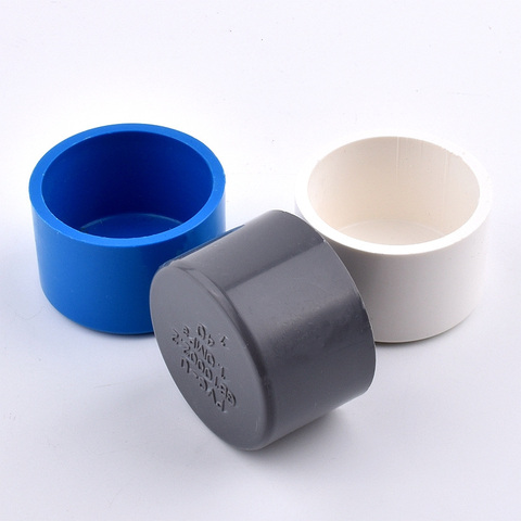 1-5pcs 20/25/32/40/50/63/75/90/110mm PVC End Cap For Garden Irrigation Pipe Aquarium Fittings ► Photo 1/6