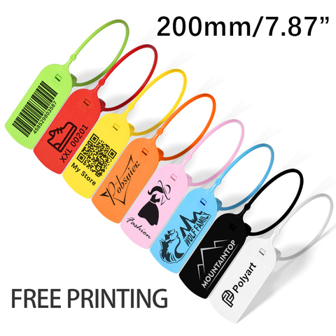 100 Custom Clothing Hang Tags Personalized Plastic Security Print Garment Shoe Clothes Product Logo Gift Tag Label 200mm/7.8