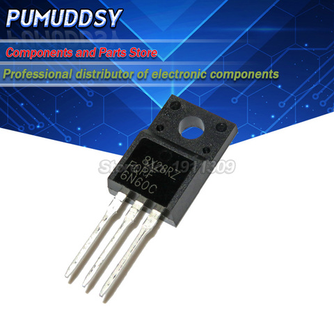 10PCS FQPF6N60C 6N60C 6N60 600V 6A MOSFET N-Channel transistor TO-220F IC ► Photo 1/1