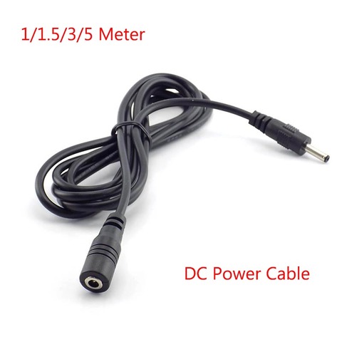 1/1.5/3/5 Meter Male Female DC Power Cable Extension 5V 2A Power Cord Adapter 3.5mm x 1.35mm  Connector for CCTV Security Camera ► Photo 1/6