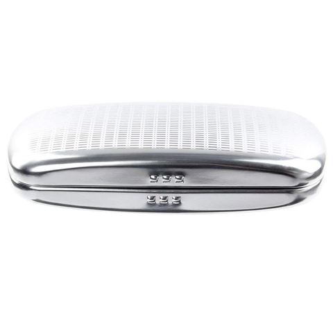 Glasses Case, Aluminum Hard Shell Eyeglasses Case Striped Spectacles Box ► Photo 1/6