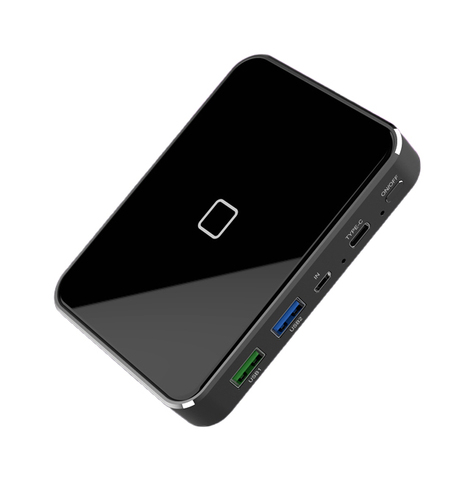 RIY 3Ways PD 18W QC 3.0 Qi 10W Wireless Charger 1Hr Quick Charge 10000MAH  Graphene Power Bank for Mobile Phone ► Photo 1/6