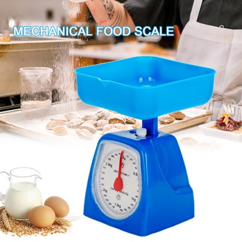 Mechanical Kitchen Scale Cooking Measuring Weigh Food Analog Removable Bowl 