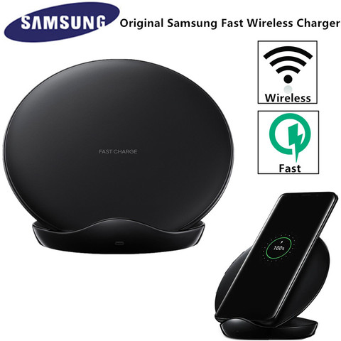 Original Samsung Fast Wireless Charger Stand For Samsung Galaxy S20 10 S9 S8 Plus S7 Note10 + iPhone 8 Plus X Qi Pad EP-N5100 ► Photo 1/6