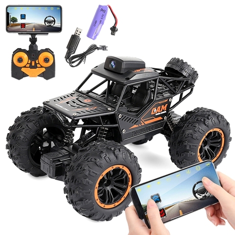 2.4G Controller APP Remote Control WiFi Camera High-speed Drift Off-road Car 4WD Double Steering Buggy RC Rock Crawler ► Photo 1/6