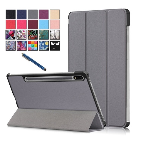 For Samsung Galaxy Tab S7 Plus SM-T970 T975 Tablet Leather Folding Magnetic Cover Funda for Galaxy Tab S7 Plus Tab S7 Case ► Photo 1/6