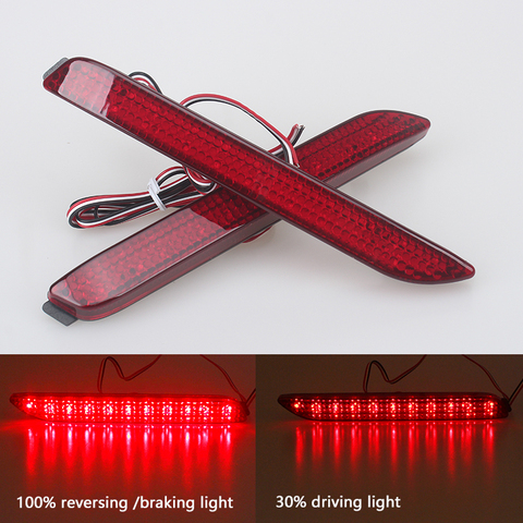 2PCS LED Rear Bumper Tail Light For Toyota Camry/Innova/Lexus ISF/GX470/RX300 Rear Bumper Reflector Warning Brake Lamp car goods ► Photo 1/6