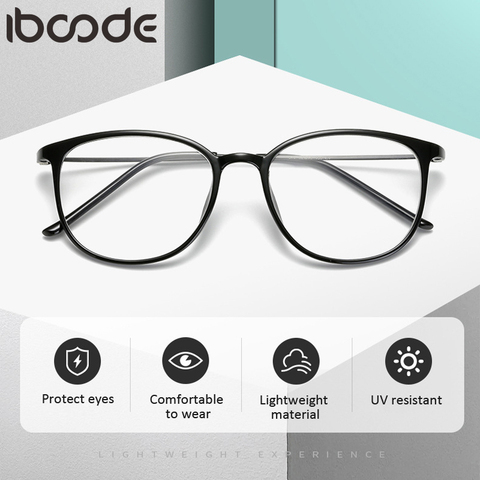 iboode -1 -1.5 -2 -2.5 -3 -3.5 -4 Classic Finished Myopia Glasses Women Men Anti Blue Rays Short Sight Eyeglasses Unisex Eyewear ► Photo 1/6