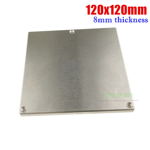 1pcs voron 0 3D printer parts Hot bed support aluminum plate z-axis support 120x120mm 8mm thickness ► Photo 1/2