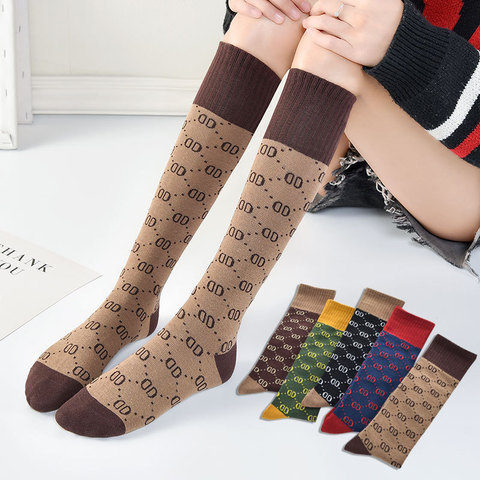 Price history & Review on Korean version of the tube socks socks long tube socks female Korean version ins trend Harajuku style | AliExpress Seller - I am very beautiful Store
