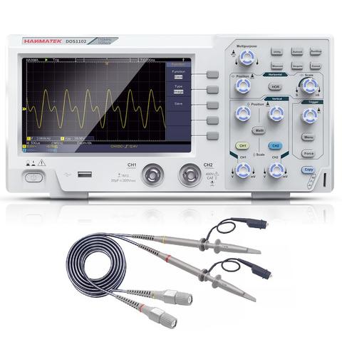 100MHz Dual Channel Digital Oscilloscope 1gsa/s 7 Inch Color LCD Display 800*480 Pixels ► Photo 1/6