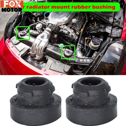 2X For Nissan Silvia S13 Navara D22 Patrol Y61 Pathfinder R50 R51 Terrano GTR Leaf Skyline Upper Radiator Rubber Mount Bushing ► Photo 1/6