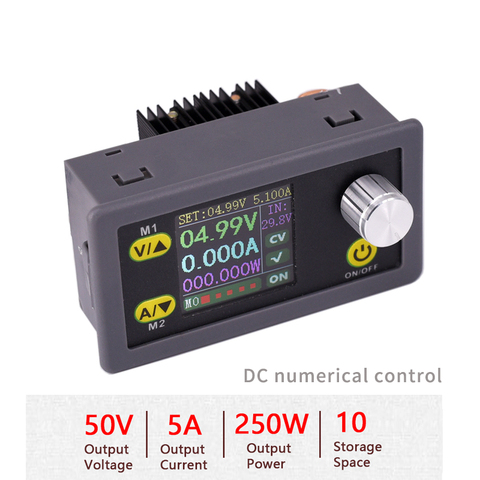 DC DC Buck Converter CC CV Power Module 50V5A Adjustable Regulated  supply Voltmeter ammeter CNC 250W RS485 USB  Communication ► Photo 1/6