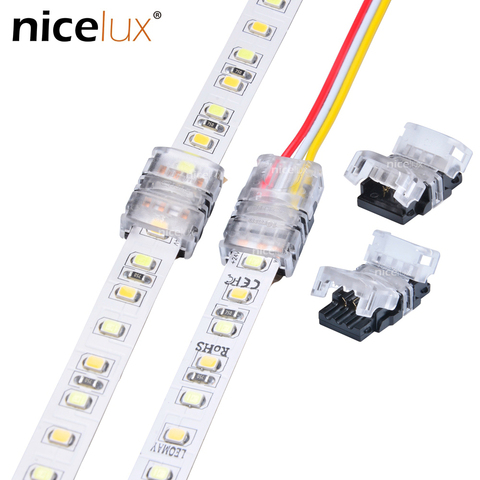 10pcs 2/3/4/5/6pin RGBW LED Strip Connector for Single RGB RGBW 3528 5050 WS2812B LED Strip to Wire Strip Connection Terminal ► Photo 1/6