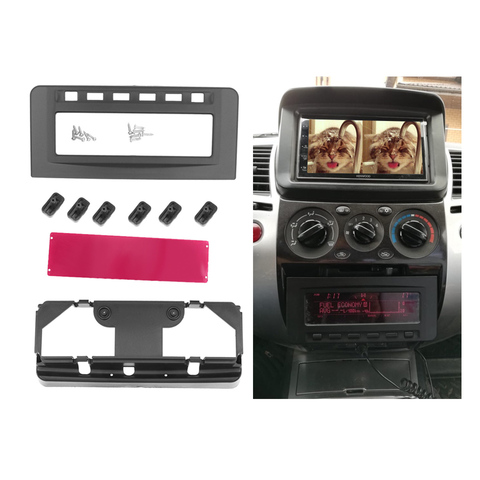 Radio DVD Middle Stereo Frame Panel Mounting Dash Installation Bezel Fascia For Mitsubishi Pajero Sport Triton L200 Mornitor MID ► Photo 1/6