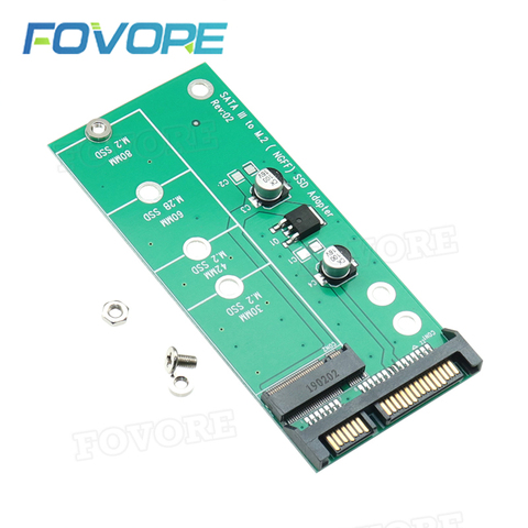 SSD M2 SATA adapter M.2 NGFF SSD to SATA 2.5'' adapter card B key M2 converter For NGFF 2232 2242 2260 2280 ► Photo 1/6