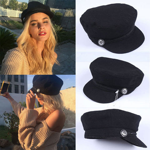 Fashion Men Women Autumn Winter Fashion Berets Caps Greek Fisherman Sailor Cap Fiddler Hat Peaked Cap Berets Elastic Band ► Photo 1/6