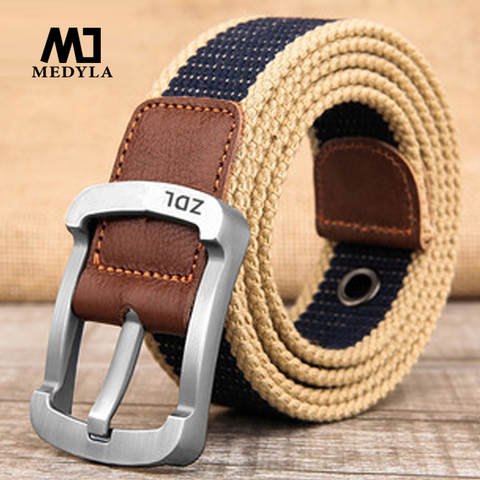 Military Tactical Belt Men Canvas Belts for Jeans Male Casual Metal Pin High quality perforated canvas belts are available ► Photo 1/6