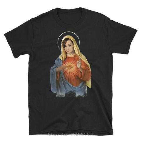 Sasha Grey Holy Mother Mary Ironic T Shirt Men Short-Sleeve Cotton Unisex T-Shirt Fashion Tshirt Funny Tees Harajuku ► Photo 1/2