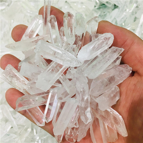 100g New Clear Healing Crystal Stone Quartz Single Natural Clear Column Decoration Pointed Collectables DIY Craft Random Size ► Photo 1/6
