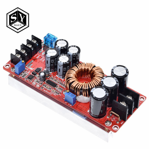 1PCS Great IT 1200W 20A DC Converter VBoost Step-up Power Supply Module IN 8-60V OUT 12-83V ► Photo 1/6
