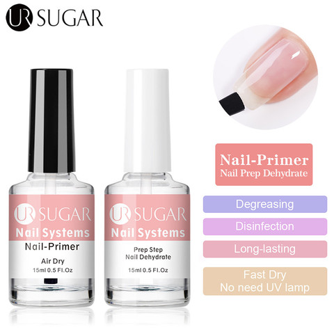 UR SURGAR Nail-Primers And Nail Prep Dehydrator Set 15ML No Need UV LED Lamp Manicures for Nail Art Gel Nail Polish Design ► Photo 1/6